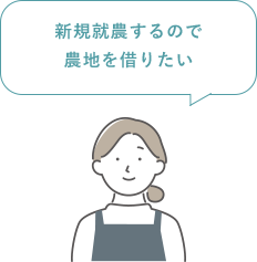 新規就農するので農地を借りたい